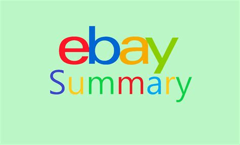 my ebay summary